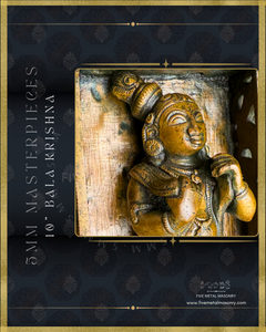 Bala Krishna in Cradle Panchaloha Bronze Icon - 10"-  Masterpieces Collection