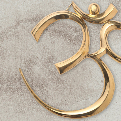 Brass Religious Om Wall Hanging
