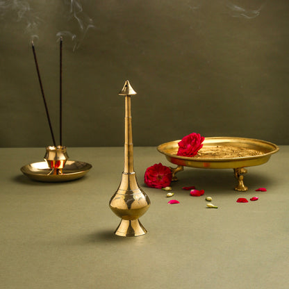 Brass Rose Water Sprinkler (9.5 Inch)