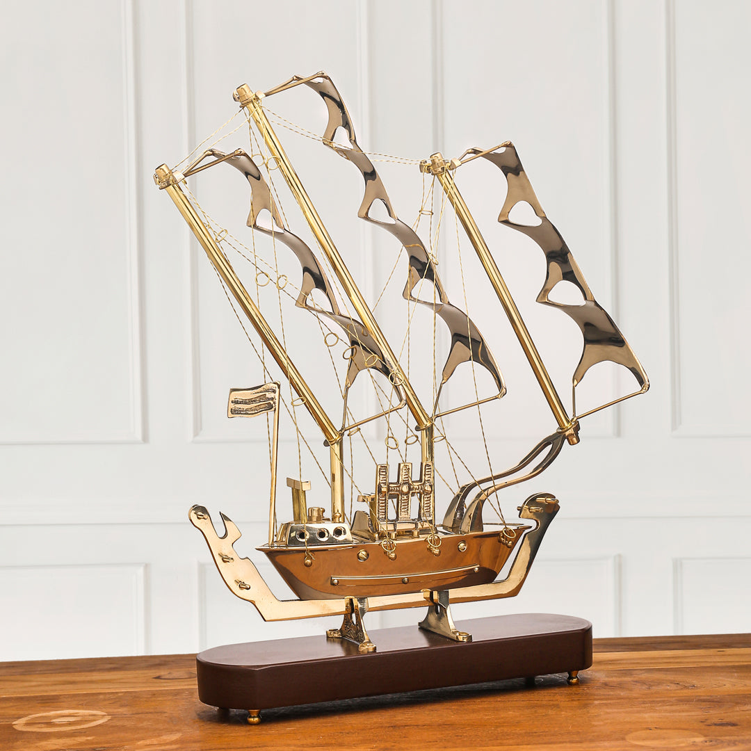Brass Vintage Sailor'S Ship (14.5 Inch)