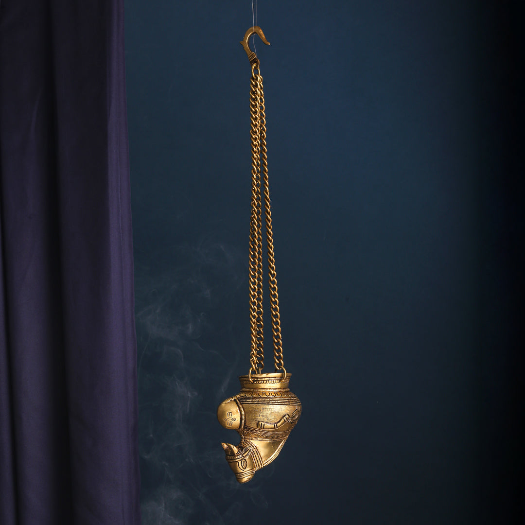 Brass Nandi Gangajali (19 Inch)