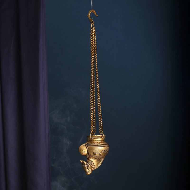 Brass Nandi Gangajali (19 Inch)