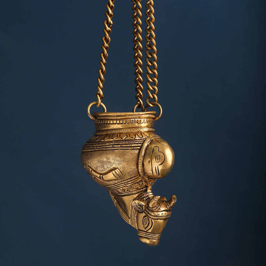 Brass Nandi Gangajali (19 Inch)