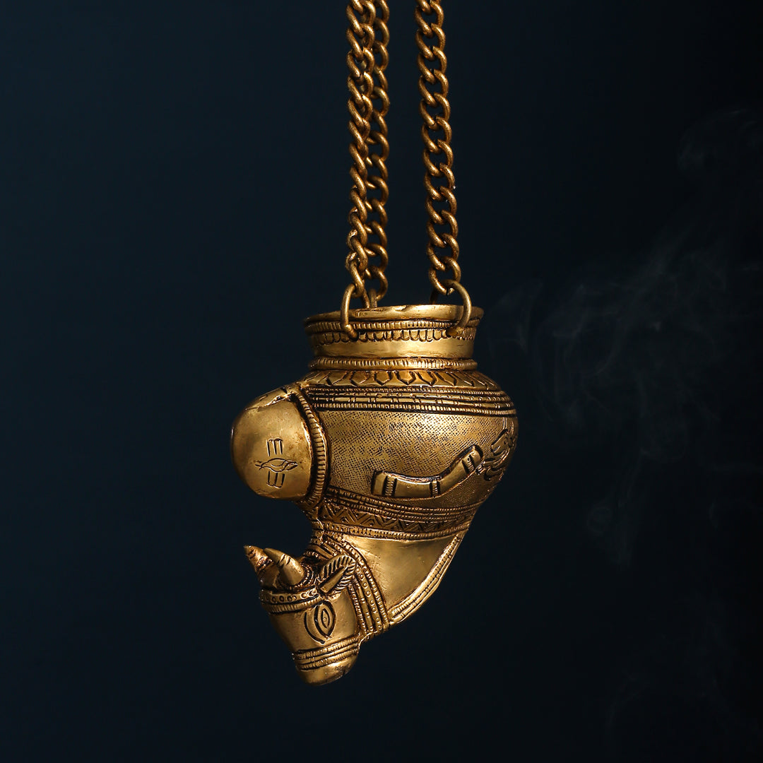 Brass Nandi Gangajali (19 Inch)