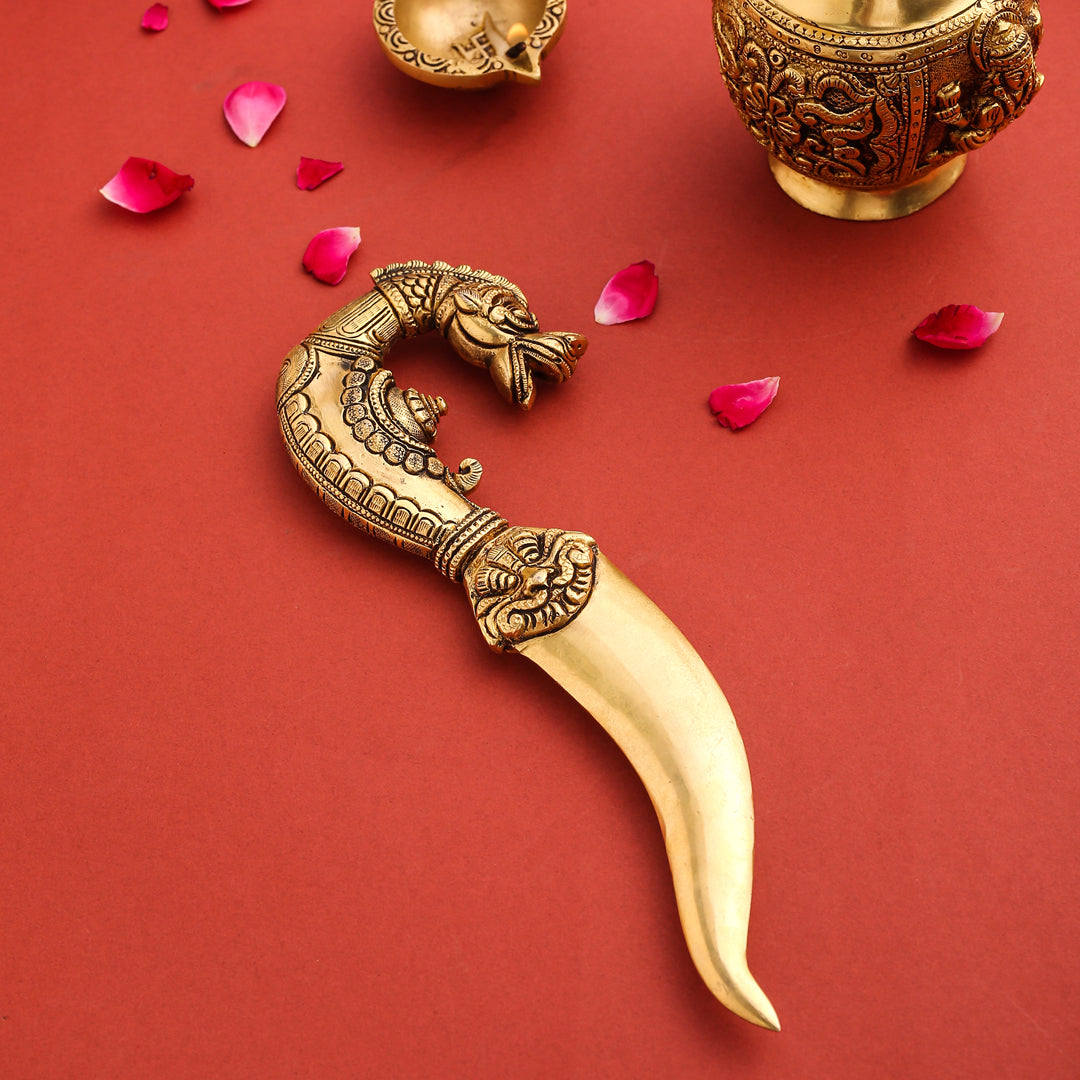 Brass Katar For Ceremonial And Decoration (10.5 Inch)