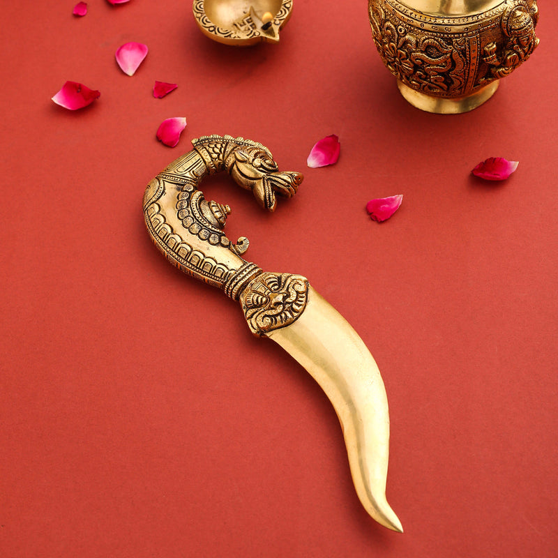 Brass Katar For Ceremonial And Decoration (10.5 Inch)
