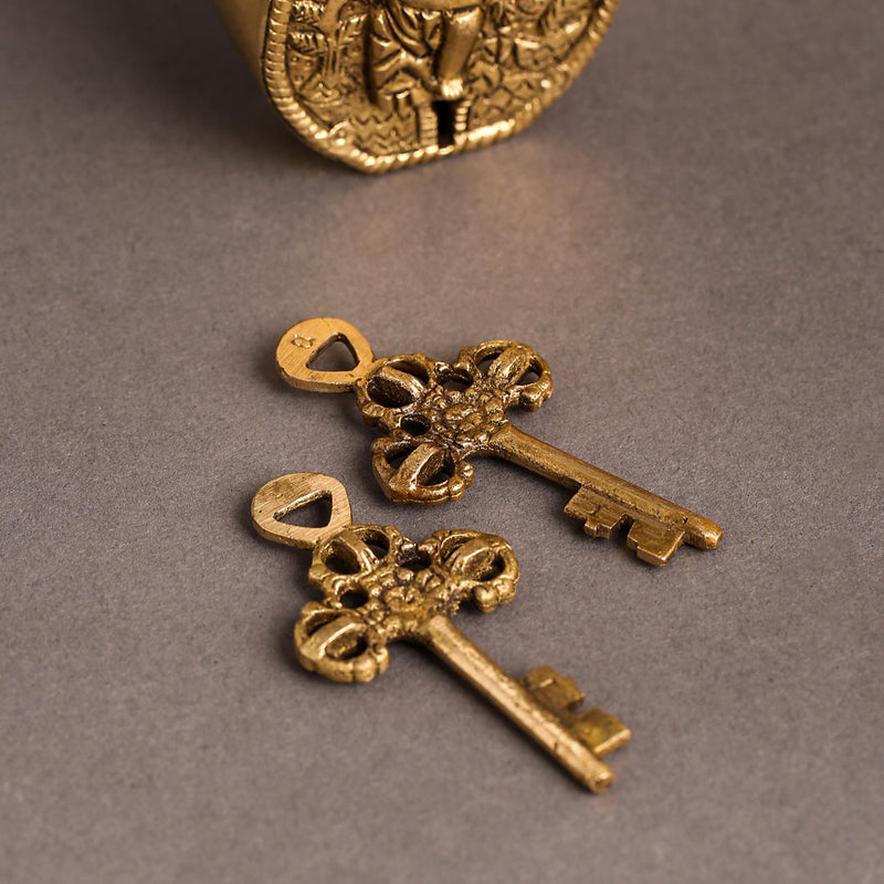 Brass Sai Baba Door Lock