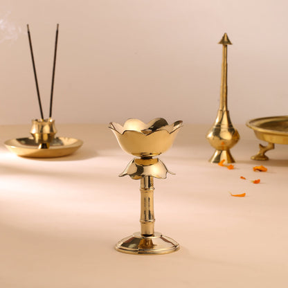 Brass Decorative Lotus Diya
