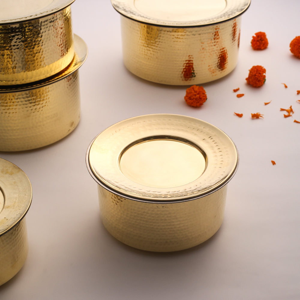 Brass Patila/Bhagoni with Lid