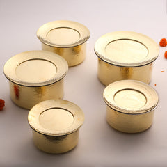 Brass Patila/Bhagoni with Lid