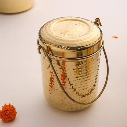 Brass Milk Pot With Lid