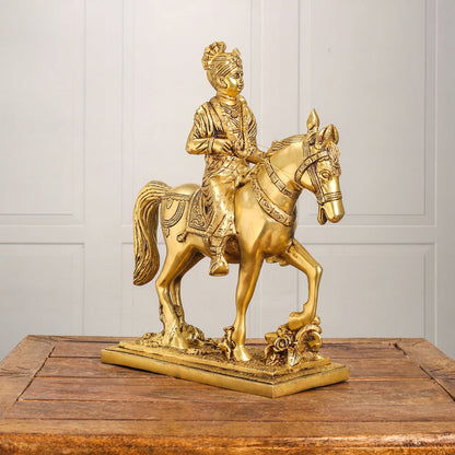 Brass Yogi Swami Narayan Statue (12 Inch)