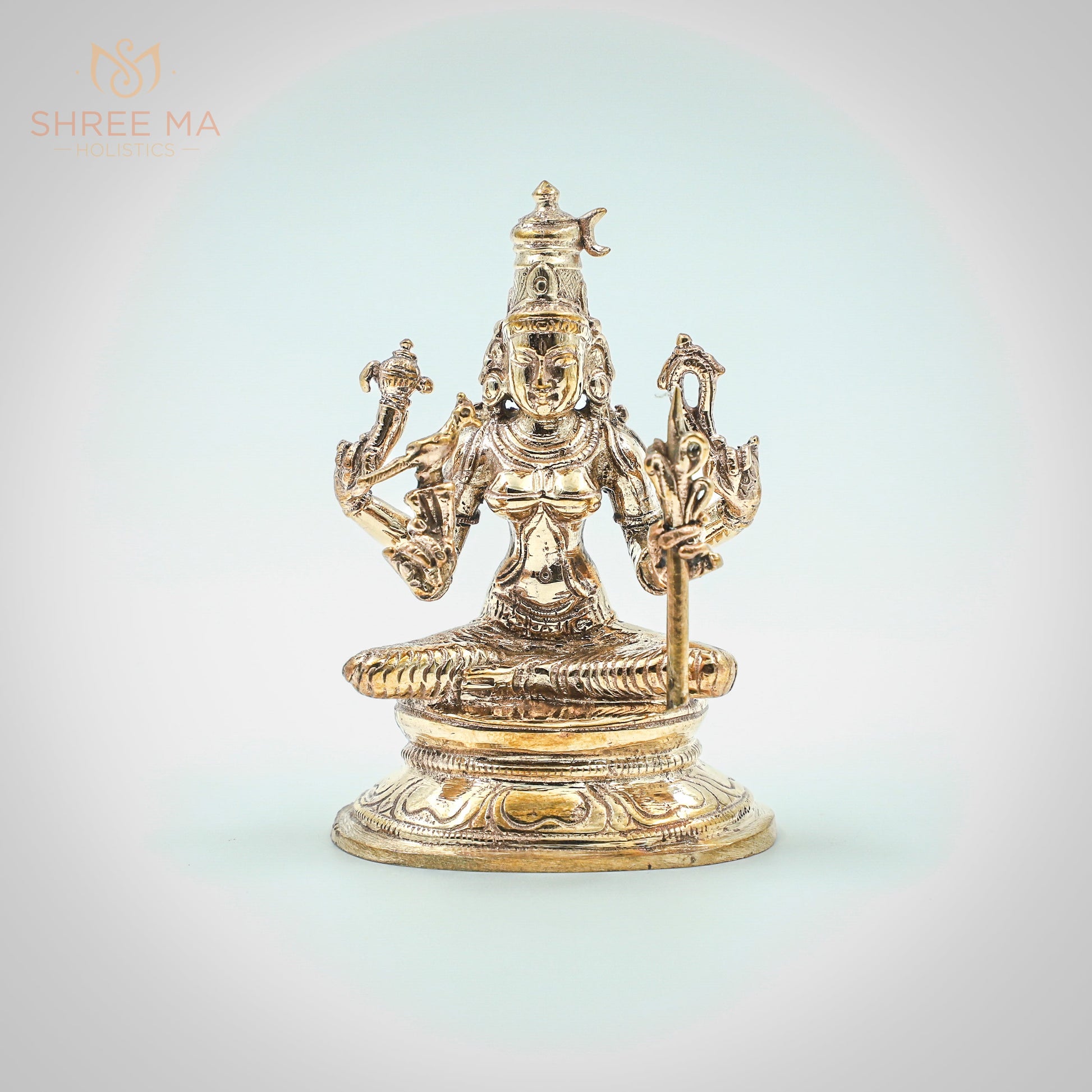 Kamakshiamman (Lalithambigai) 3.5-Inch Panchaloha Bronze Idol – Handmade Divine Sculpture