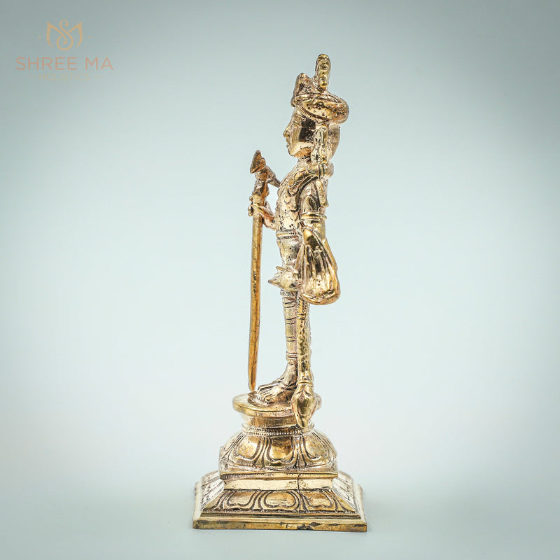 Murugan Kartikeya 6" inches panchalogam Bronze Idol