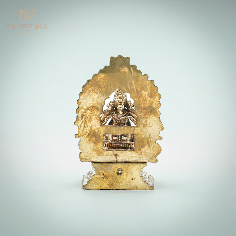 Ganesh with arch 3" inches Panchalogam bronze Idol