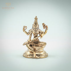 Saraswati 3.5 inches Panchalogam bronze idol