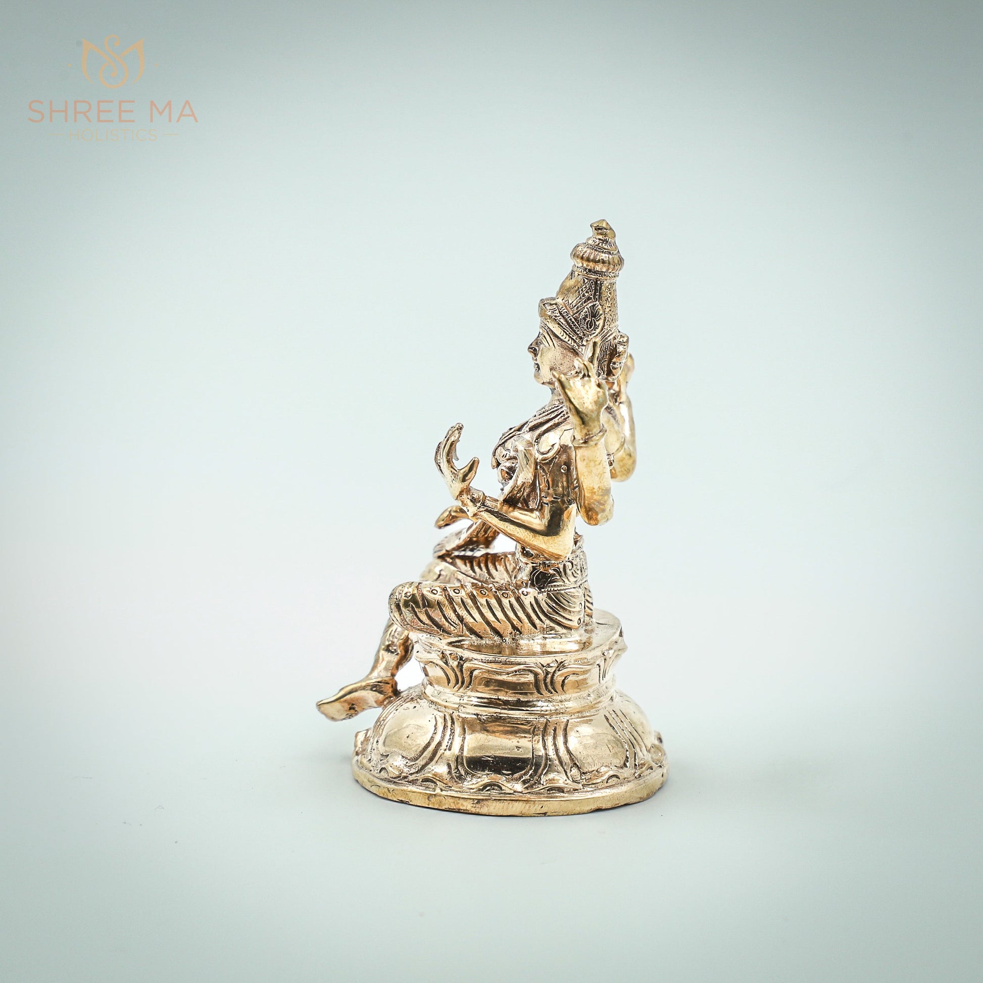 Saraswati 3.5 inches Panchalogam bronze idol