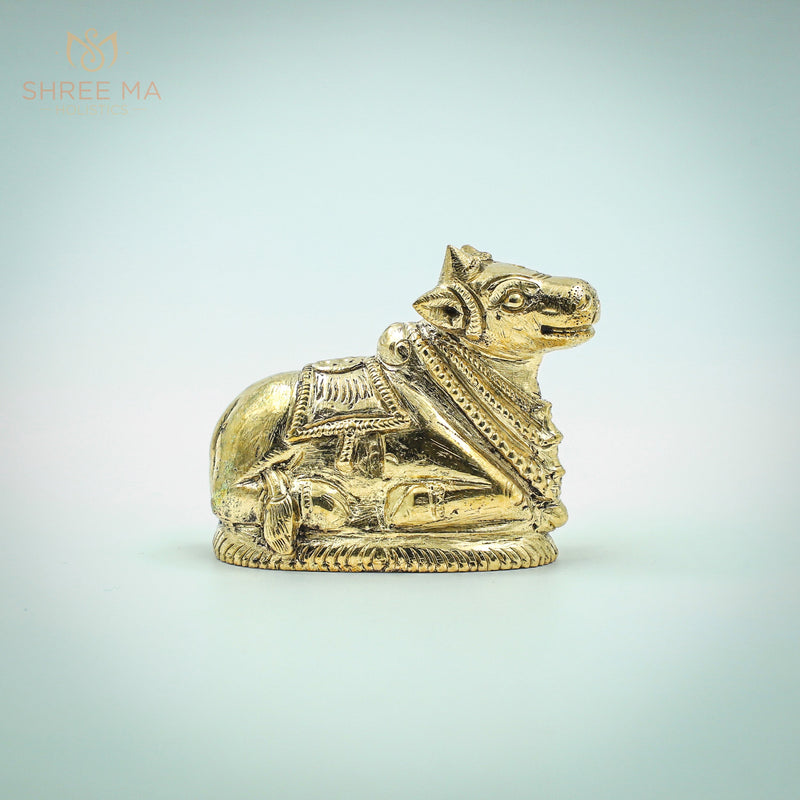 Nandhi 2.5-Inch Bronze Idol