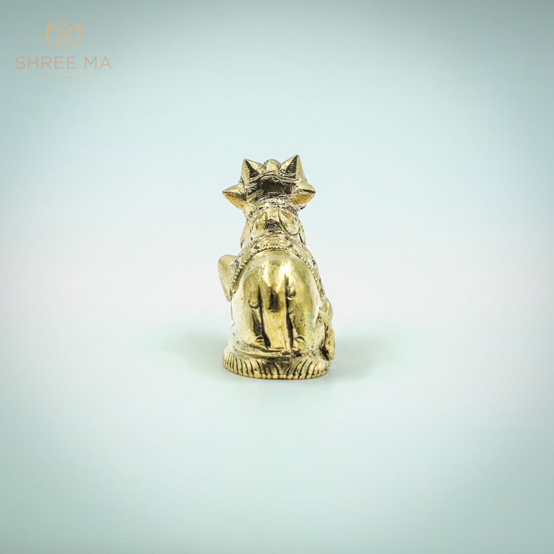 Nandhi 2.5-Inch Bronze Idol