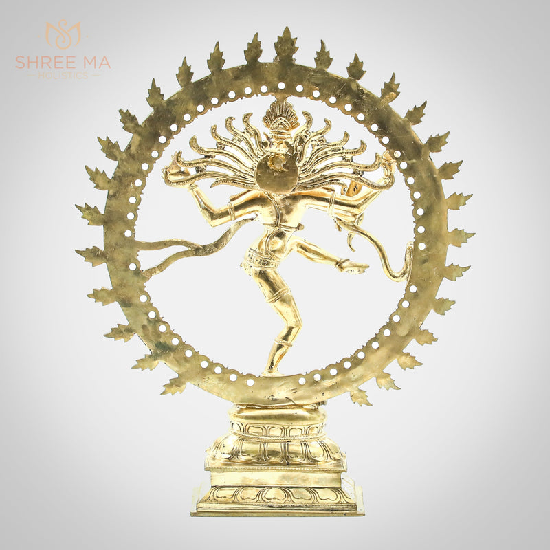 Natarajar 13" | Handmade | Madhuchista-Vidhana (Lost-Wax casting) | Panchaloha Bronze from Swamimalai