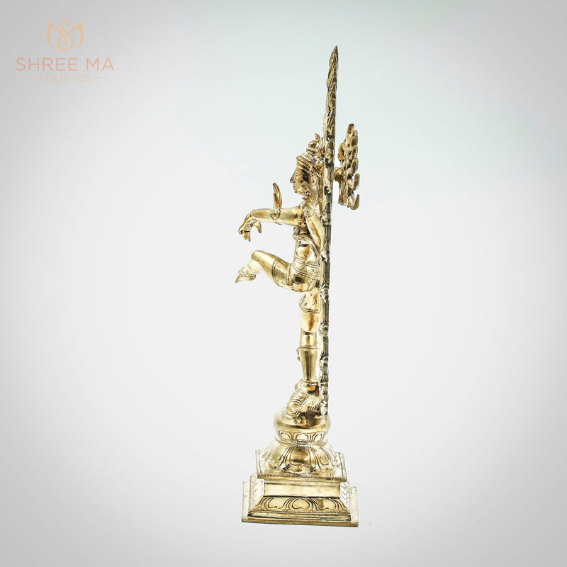 Natarajar 13" | Handmade | Madhuchista-Vidhana (Lost-Wax casting) | Panchaloha Bronze from Swamimalai
