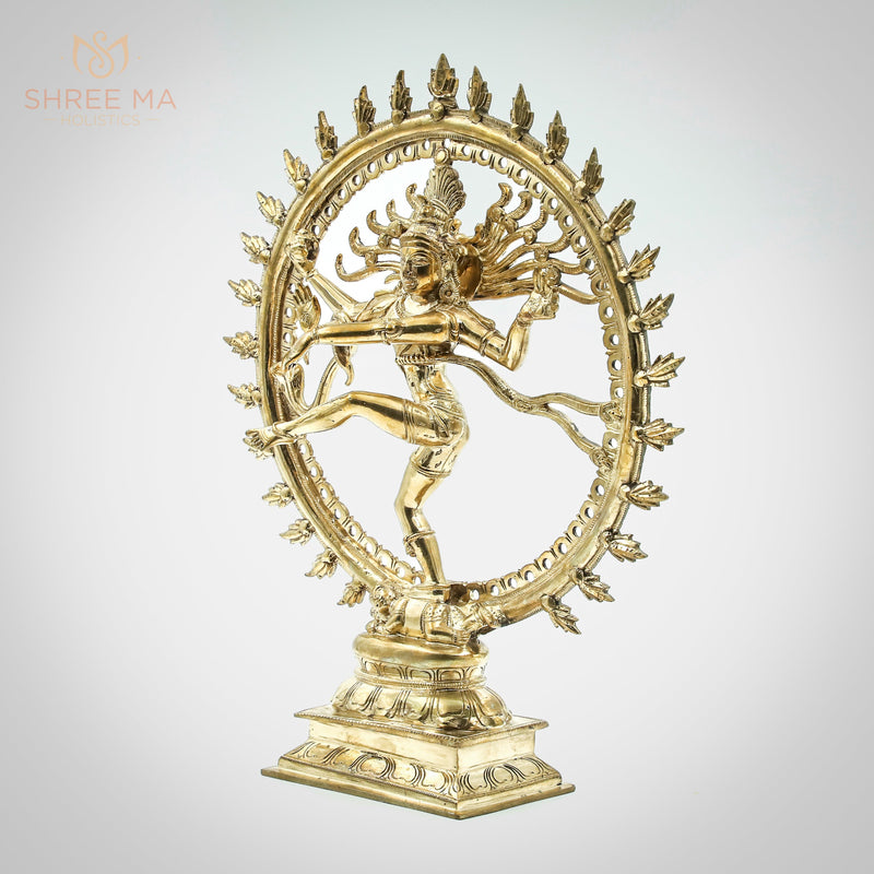 Natarajar 13" | Handmade | Madhuchista-Vidhana (Lost-Wax casting) | Panchaloha Bronze from Swamimalai