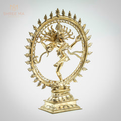 Natarajar 13" | Handmade | Madhuchista-Vidhana (Lost-Wax casting) | Panchaloha Bronze from Swamimalai