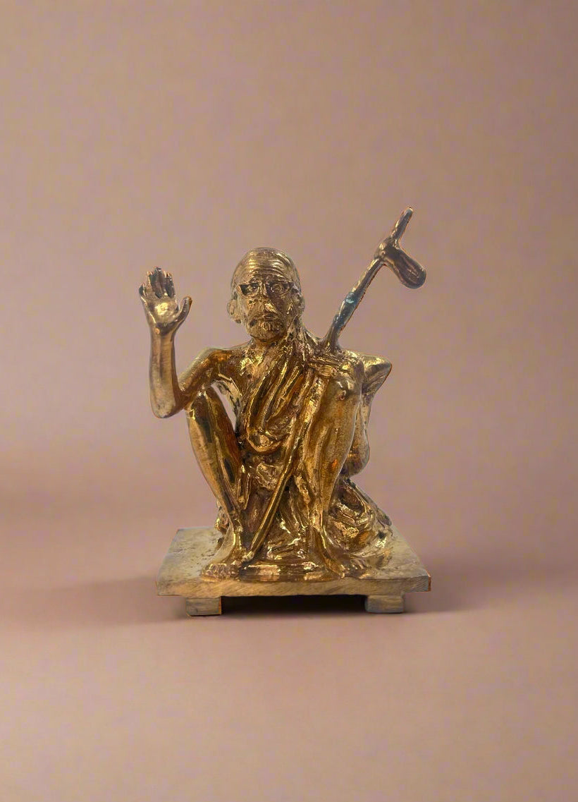 Kanchi Periyava 3-Inch Panchaloha Bronze Idol