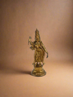 Meenakshi 4-inch Bronze Panchaloha Sculpture