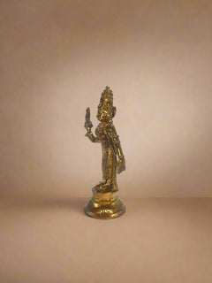 Meenakshi 4-inch Bronze Panchaloha Sculpture