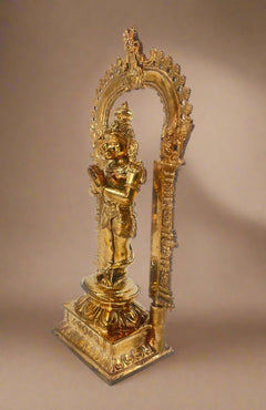 Hanuman with Arch 7-Inch Panchaloha Idol