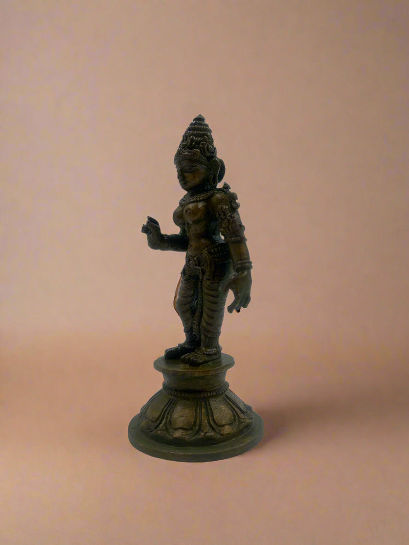 Rishabadevar 4-Inch Idol | Bronze Panchaloha Sculpture