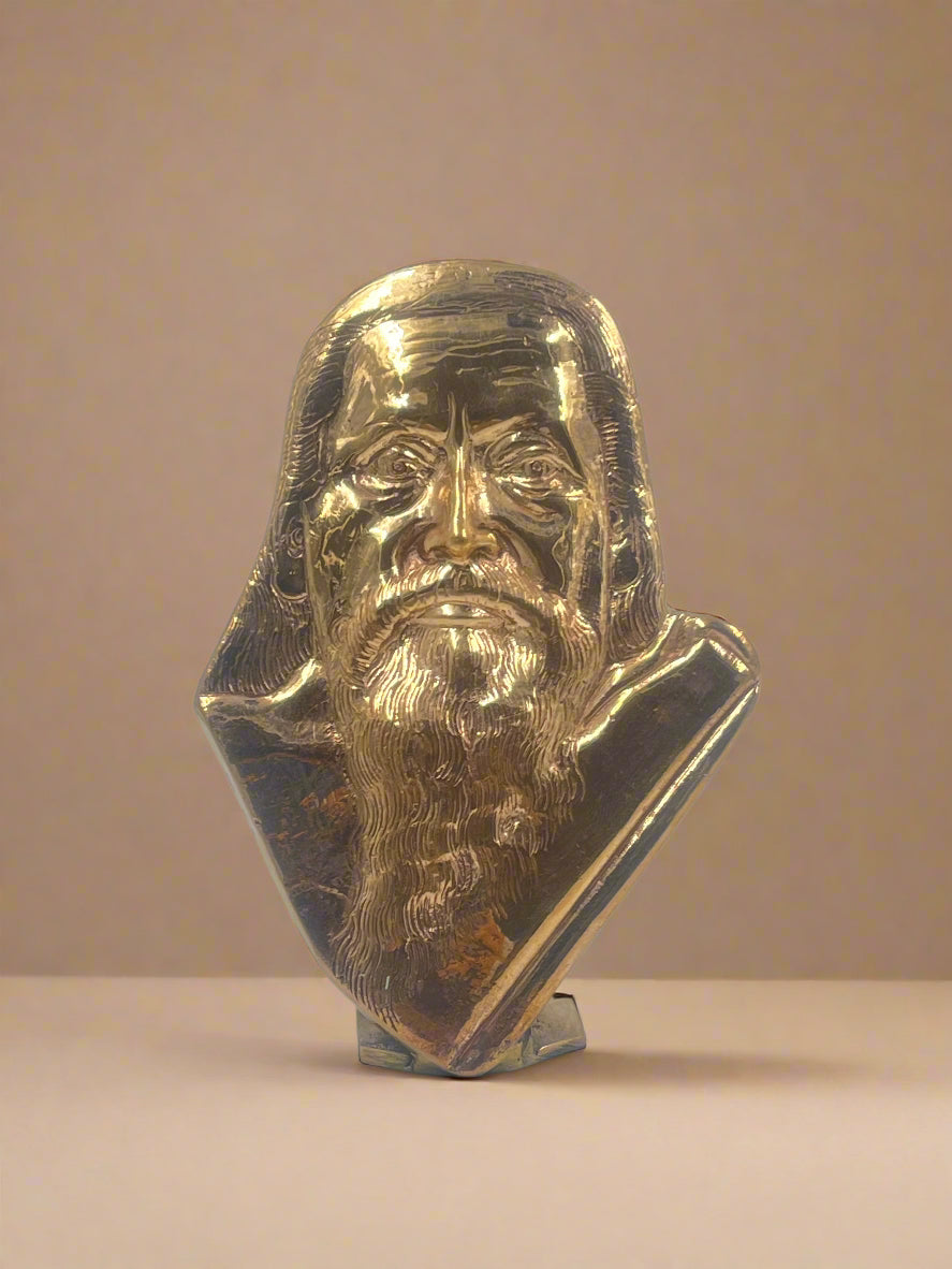 Mother & Sri Aurobindo Set 4.5-Inch Bronze Panchaloha Idol