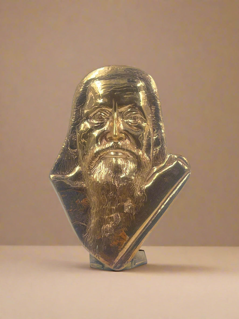 Mother & Sri Aurobindo Set 4.5-Inch Bronze Panchaloha Idol