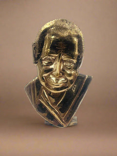 Mother & Sri Aurobindo Set 4.5-Inch Bronze Panchaloha Idol