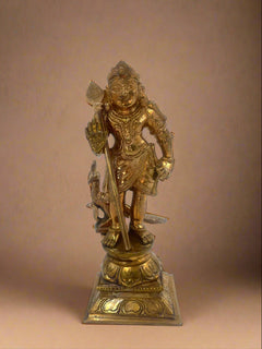 Balamurugan 6.5-inch Bronze Idol | Panchaloha Handmade Sculpture