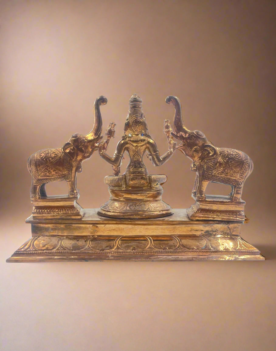 Gaja Lakshmi 5-Inch Idol | Panchaloha Bronze Statue