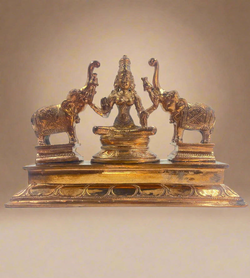 Gaja Lakshmi 5-Inch Idol | Panchaloha Bronze Statue