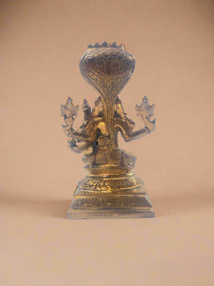Lakshmi Hayagriva 3.5-inch Idol | Handmade Panchaloha Bronze Statue