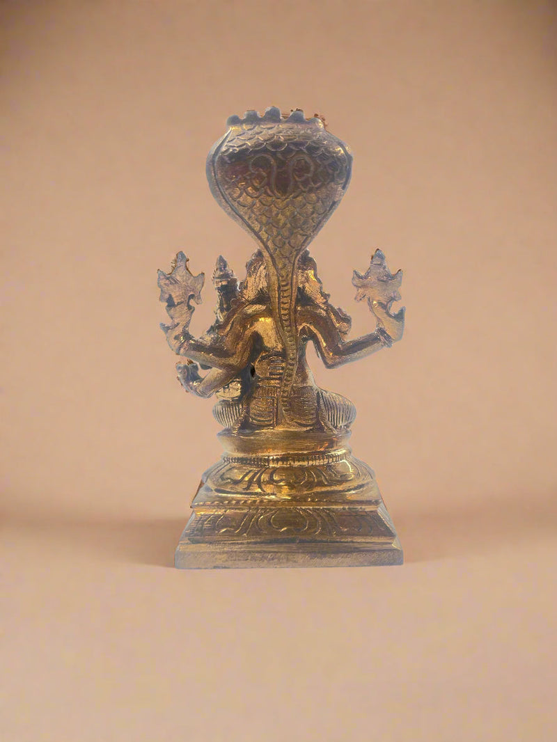 Lakshmi Hayagriva 3.5-inch Idol | Handmade Panchaloha Bronze Statue