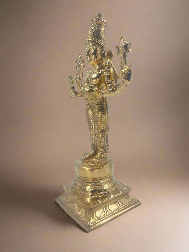 Dhanwantri 12-Inch Panchaloha | Guardian of Health and Prosperity