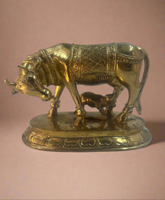 Cow & Calf 6-Inch Idol | Panchaloha Bronze Statue