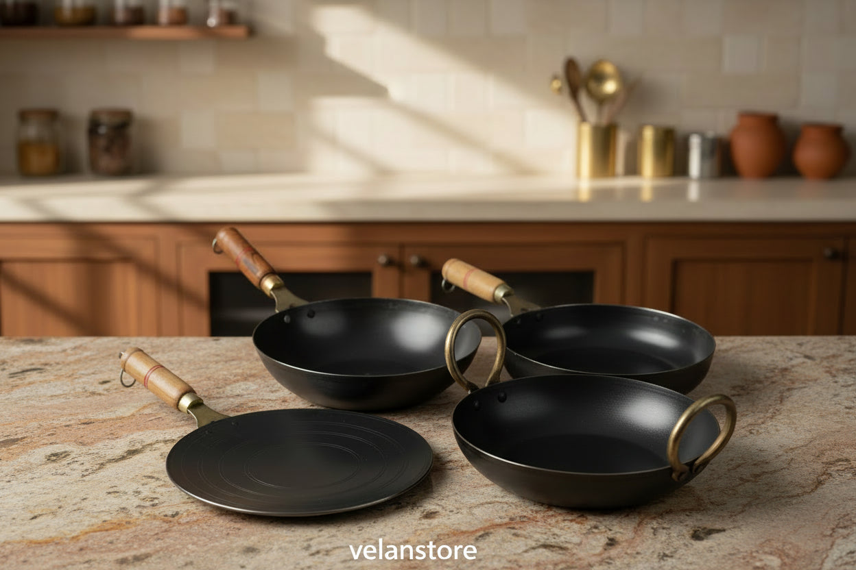 Pure Iron Family Combo with Free Kadai