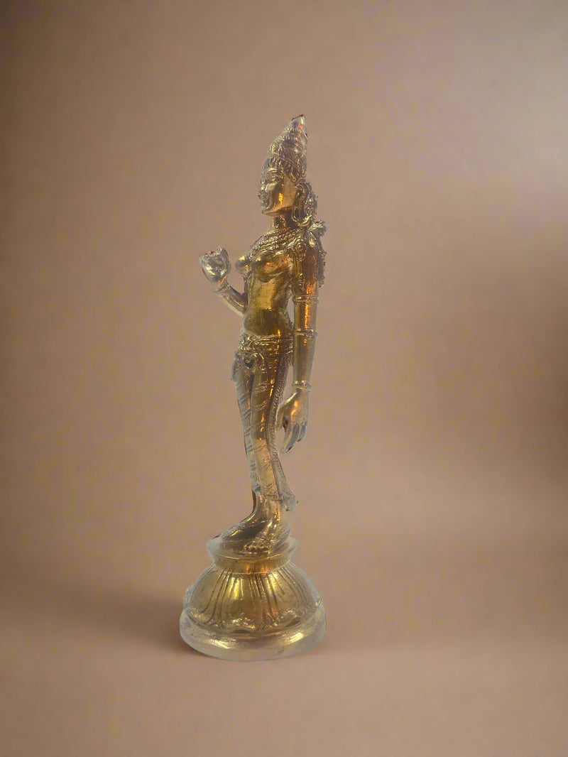 Sivagami 6-Inch Bronze Idol | Handmade Panchaloha Sculpture