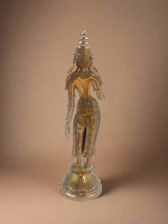 Sivagami 6-Inch Bronze Idol | Handmade Panchaloha Sculpture