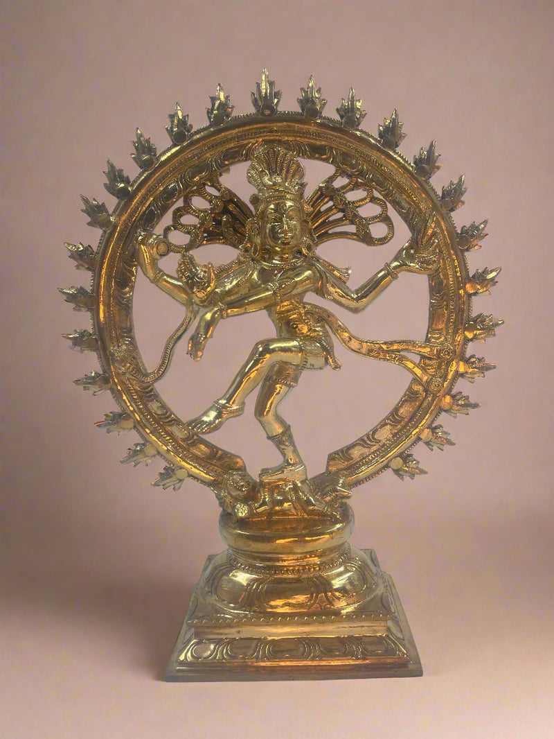 Natarajar 11-Inch Panchaloha Bronze Statue | Lord of the Eternal Rhythm