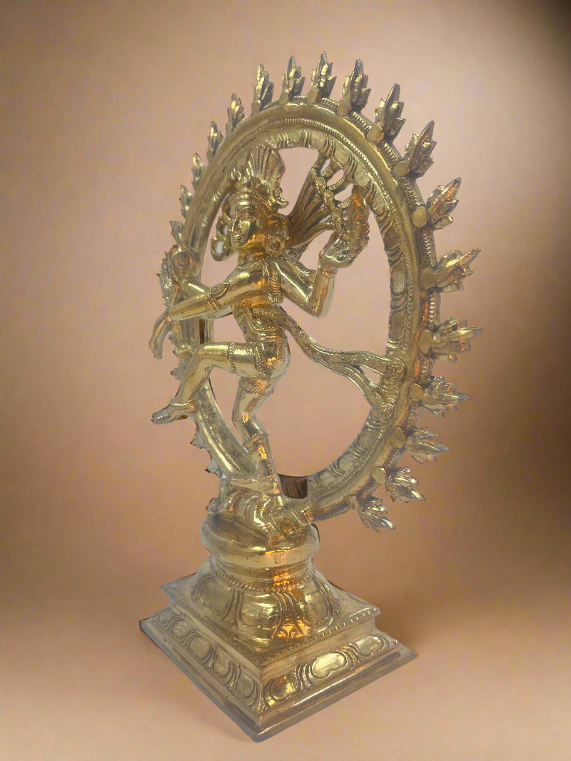 Natarajar 11-Inch Panchaloha Bronze Statue | Lord of the Eternal Rhythm