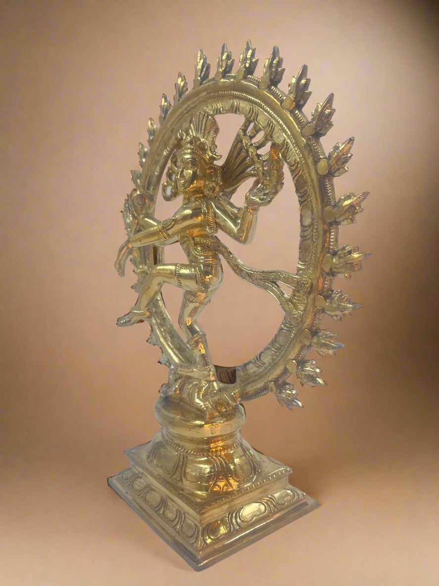 Natarajar 11-Inch Panchaloha Bronze Statue | Lord of the Eternal Rhythm