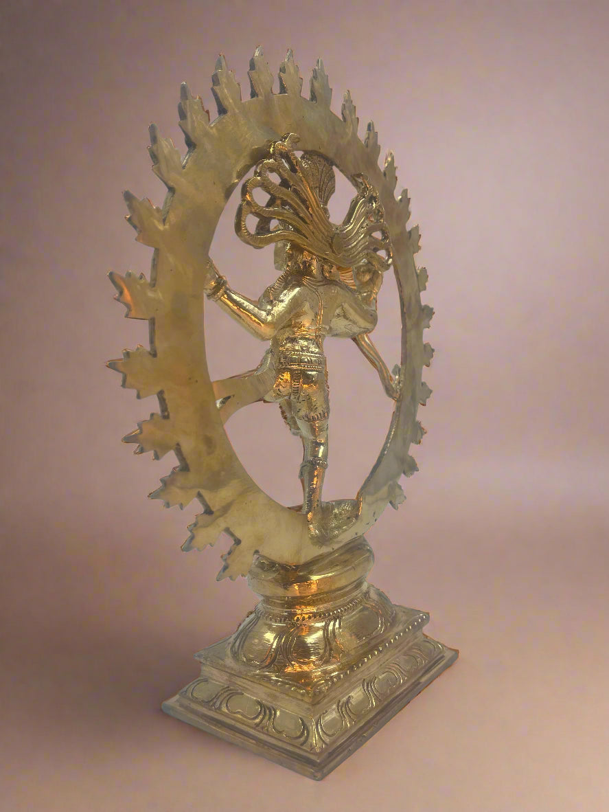 Natarajar 11-Inch Panchaloha Bronze Statue | Lord of the Eternal Rhythm