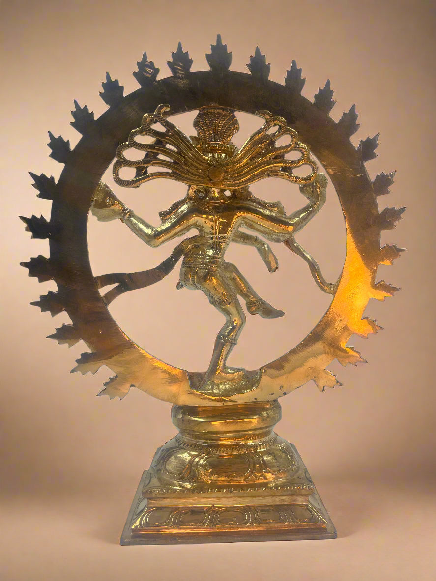 Natarajar 11-Inch Panchaloha Bronze Statue | Lord of the Eternal Rhythm